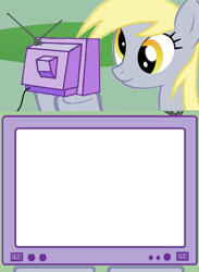 Size: 563x771 | Tagged: safe, imported from derpibooru, derpy hooves, pony, blank, exploitable meme, meme, template, tv meme
