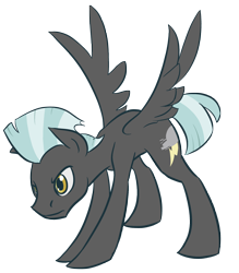 Size: 1656x1892 | Tagged: safe, artist:derkrazykraut, imported from derpibooru, thunderlane, pegasus, pony, male, simple background, solo, stallion, transparent background