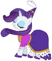 Size: 1400x1644 | Tagged: safe, artist:purplefairy456, imported from derpibooru, rarity, pony, unicorn, clothes, dress, female, hat, mare, simple background, solo, transparent background, vector