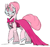 Size: 900x850 | Tagged: safe, artist:kunaike, imported from derpibooru, pony, adventure time, ponified, princess bubblegum, solo