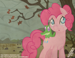 Size: 978x761 | Tagged: safe, artist:ppdraw, imported from derpibooru, gummy, pinkie pie, crying, rock farm, sad