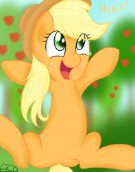 Size: 900x1145 | Tagged: safe, artist:freefraq, imported from derpibooru, applejack, hug