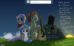 Size: 1920x1200 | Tagged: safe, artist:valcron, imported from derpibooru, dj pon-3, vinyl scratch, family photo
