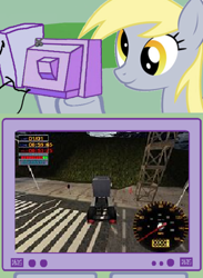 Size: 365x500 | Tagged: safe, imported from derpibooru, derpy hooves, pegasus, pony, big rigs over the road racing, exploitable meme, female, mare, meme, obligatory pony, tv meme
