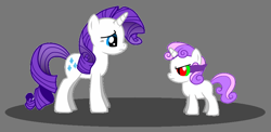 Size: 900x438 | Tagged: safe, imported from derpibooru, rarity, sweetie belle, dark magic, sombra eyes