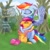 Size: 1100x1100 | Tagged: safe, artist:sirpayne, imported from derpibooru, rainbow dash, scootaloo, pegasus, pony, sleepless in ponyville, dialogue, duo, duo female, female, grass, hug, scootalove, tree