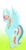 Size: 997x1920 | Tagged: safe, artist:piiku, imported from derpibooru, rainbow dash, alternate hairstyle, cloven hooves, eyelashes, full body, large wings, long ears, side view, skinny, solo, spread wings, wings