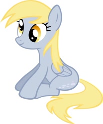 Size: 812x983 | Tagged: safe, artist:parclytaxel, imported from derpibooru, derpy hooves, pegasus, pony, female, lowres, mare, not a vector, simple background, sitting, solo, white background