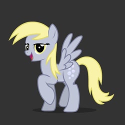 Size: 600x600 | Tagged: safe, imported from derpibooru, derpy hooves, pegasus, pony, bedroom eyes, female, gray background, mare, simple background, underp