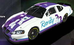 Size: 583x355 | Tagged: safe, imported from derpibooru, rarity, pony, car, nascar, pontiac, pontiac grand prix, racecar, solo