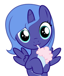 Size: 6000x7155 | Tagged: safe, artist:drpancakees, imported from derpibooru, princess luna, pony, absurd resolution, cute, female, filly, lunabetes, milkshake, milkshake ponies, simple background, solo, transparent background, vector, woona