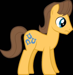 Size: 881x906 | Tagged: safe, artist:gyrotech, imported from derpibooru, caramel, pony, black background, male, simple background, solo, vector