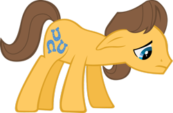 Size: 900x589 | Tagged: safe, artist:gyrotech, imported from derpibooru, caramel, earth pony, pony, winter wrap up, background pony, male, sad, simple background, solo, stallion, transparent background, vector