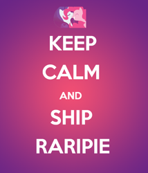 Size: 600x700 | Tagged: safe, imported from derpibooru, pinkie pie, rarity, female, keep calm, lesbian, raripie, shipping, text