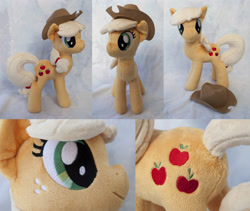 Size: 2366x2000 | Tagged: safe, artist:adamlhumphreys, imported from derpibooru, applejack, pony, hat, irl, photo, plushie, solo