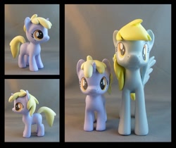 Size: 1011x850 | Tagged: safe, artist:krowzivitch, imported from derpibooru, derpy hooves, dinky hooves, pony, custom, customized toy, filly, irl, photo, sculpture, toy