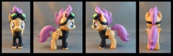 Size: 1085x350 | Tagged: safe, artist:krowzivitch, imported from derpibooru, scootaloo, pony, custom, customized toy, irl, photo, sculpture, solo, stalkerloo, toy