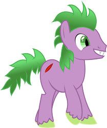 Size: 9248x11082 | Tagged: safe, artist:exbibyte, imported from derpibooru, spike, absurd resolution, colored hooves, male, ponified, ponified spike, simple background, solo, species swap, transparent background, vector