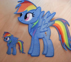 Size: 1110x974 | Tagged: safe, artist:ethepony, imported from derpibooru, rainbow dash, embroidery, patch, photo