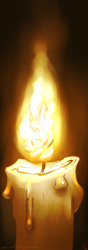 Size: 508x1451 | Tagged: safe, artist:atryl, imported from derpibooru, elemental, fire elemental, 30 minute art challenge, candle, candlelight, fire