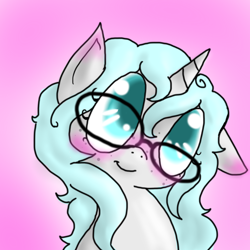 Size: 500x500 | Tagged: safe, artist:askinquiry, imported from derpibooru, oc, oc only, cute, glasses, inquiry