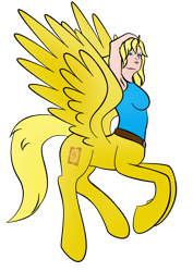 Size: 900x1268 | Tagged: safe, artist:zomgitsalaura, imported from derpibooru, oc, oc only, oc:ticket, alicorn, centaur, taur, alicorn oc, armpits, pegataur, ponytaur, simple background, solo, transparent background