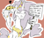 Size: 700x600 | Tagged: safe, artist:keentao, imported from derpibooru, princess celestia, pony, princess molestia, banana, female, french, solo, wing hands
