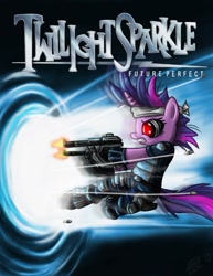 Size: 757x983 | Tagged: safe, artist:silentbutbeardly, imported from derpibooru, twilight sparkle, badass, crossover, future twilight, parody, ponified, timesplitters