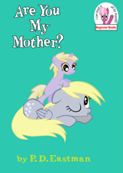 Size: 1537x2156 | Tagged: safe, artist:pipersack, imported from derpibooru, cheerilee, derpy hooves, dinky hooves, book cover, crossover, dr. seuss, equestria's best mother, text