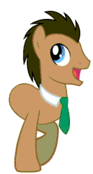Size: 540x1010 | Tagged: safe, imported from derpibooru, doctor whooves, time turner, pony, animated, bipedal, dumb running ponies, necktie, two legged creature