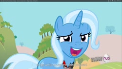 Size: 1920x1080 | Tagged: safe, imported from derpibooru, screencap, trixie, magic duel, youcap dump, youtube caption