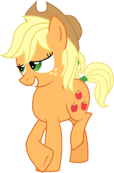 Size: 492x739 | Tagged: safe, artist:starryoak, imported from derpibooru, applejack, earth pony, pony, crossed hooves, female, hat, simple background, solo, transparent background