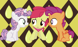 Size: 1198x724 | Tagged: safe, artist:rain-approves, artist:rainbowplasma, artist:starryoak, imported from derpibooru, apple bloom, scootaloo, sweetie belle, earth pony, pegasus, pony, unicorn, one bad apple, applebuck, colt, cutie mark crusaders, foal, genderbent reenactment, male, rule 63, scene interpretation, scooteroll, silver bell