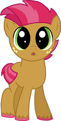 Size: 495x977 | Tagged: safe, artist:starryoak, imported from derpibooru, babs seed, earth pony, pony, bob steed, covering, rule 63, simple background, solo, transparent background, unshorn fetlocks