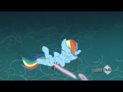 Size: 1024x768 | Tagged: safe, imported from derpibooru, screencap, rainbow dash, magic duel, alicorn amulet, tickling