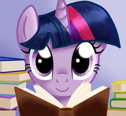 Size: 3008x2767 | Tagged: safe, artist:0okami-0ni, imported from derpibooru, twilight sparkle, book, reading