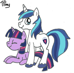 Size: 600x589 | Tagged: safe, artist:twitterfulpony, imported from derpibooru, shining armor, twilight sparkle