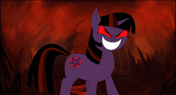 Size: 1024x556 | Tagged: safe, artist:blackrobtheruthless, imported from derpibooru, twilight sparkle, evil twilight