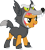 Size: 900x992 | Tagged: artist needed, safe, artist:birthofthepheonix, imported from derpibooru, babs seed, earth pony, pony, wolf, animal costume, big babs wolf, clothes, costume, female, simple background, solo, transparent background, vector, wolf costume