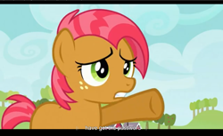 Size: 1680x1028 | Tagged: safe, imported from derpibooru, screencap, babs seed, apple family reunion, password, youtube caption