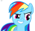 Size: 2468x2244 | Tagged: safe, artist:justbronym, imported from derpibooru, rainbow dash, pegasus, pony, evil grin, female, grin, high res, mare, signature, simple background, smiling, solo, transparent background