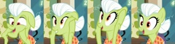 Size: 1000x250 | Tagged: safe, edit, edited screencap, imported from derpibooru, screencap, granny smith, apple family reunion, facelift, young granny smith