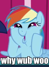 Size: 171x232 | Tagged: safe, edit, edited screencap, imported from derpibooru, screencap, rainbow dash, applebuck season, artifact, dashface, podium, wub