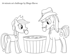 Size: 1050x800 | Tagged: safe, artist:diego havoc, imported from derpibooru, applejack, half baked apple, 30 minute art challenge, apple family member