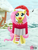 Size: 1944x2592 | Tagged: safe, artist:clouddg, imported from derpibooru, fluttershy, pony, caroling, clothes, female, hat, santa hat, scarf, snow, snowfall, solo