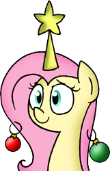 Size: 709x1100 | Tagged: safe, artist:strangiesleepy, imported from derpibooru, fluttershy, christmas tree, fluttertree