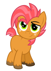 Size: 901x1255 | Tagged: safe, artist:wicklesmack, imported from derpibooru, babs seed, pony, bob steed, colt, foal, male, rule 63, simple background, solo, transparent background, unshorn fetlocks