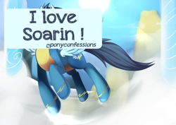 Size: 500x354 | Tagged: safe, imported from derpibooru, soarin', pony, male, pony confession, solo