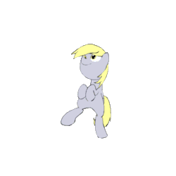 Size: 500x500 | Tagged: safe, artist:kanashiipanda, imported from derpibooru, derpy hooves, pony, animated, bipedal, cute, dancing, derpabetes, female, frame by frame, prancing, solo, the doo doo doo song