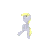 Size: 500x500 | Tagged: safe, artist:kanashiipanda, imported from derpibooru, derpy hooves, pony, animated, bipedal, cute, dancing, derpabetes, female, frame by frame, prancing, solo, the doo doo doo song